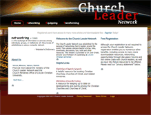 Tablet Screenshot of churchleader.net